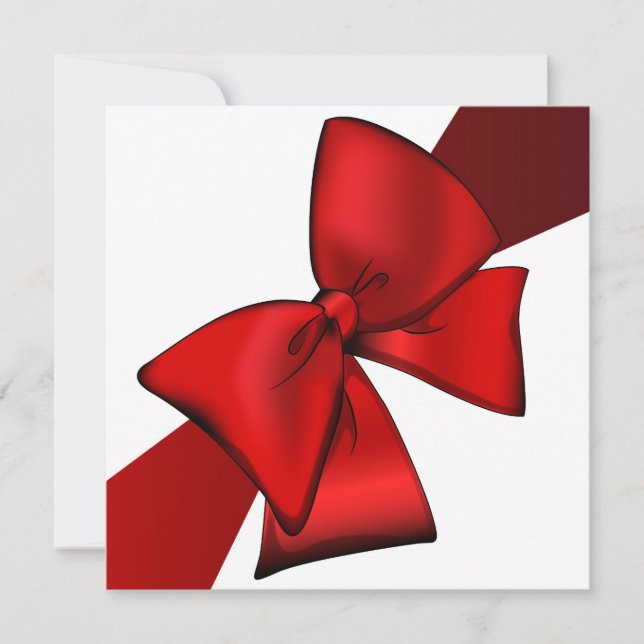 Invitación Red Bow (Anverso)