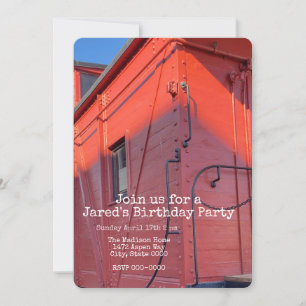 Invitación Red Caboose