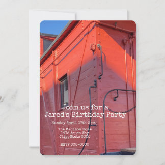 Invitación Red Caboose