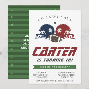Invitación Red de la Marina de Fútbol Americana, cualquier fi