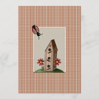 Invitación Red Gingham de País Cuto Comprueba Baby Shower