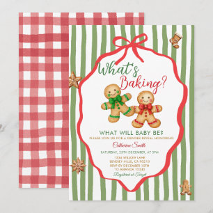 Invitación Red Green Qué se está Horneando Revelación de Géne