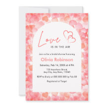 Red Hearts Love is in the Air Bridal Shower 