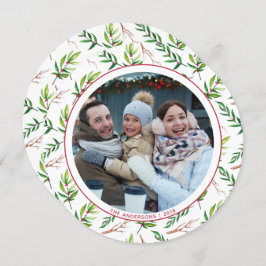 Invitación Red Holly deja vacaciones familiares de Navidades