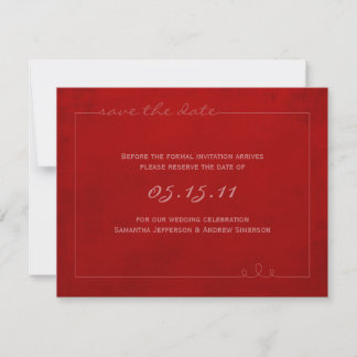Invitación Red Hot Save the Date Anunciations