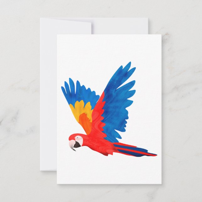 Invitación Red Macaw (Anverso)