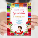 Invitación Red Roses Fiesta Birthday Gold Chica<br><div class="desc">Fiesta de Roses Rojos Cumpleaños Chica de Oro Invitación Cumpleaños fiesta con Floral de rosas Rojas.</div>