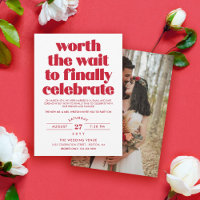 Red Worth the Wait Sequel Boda Celebration