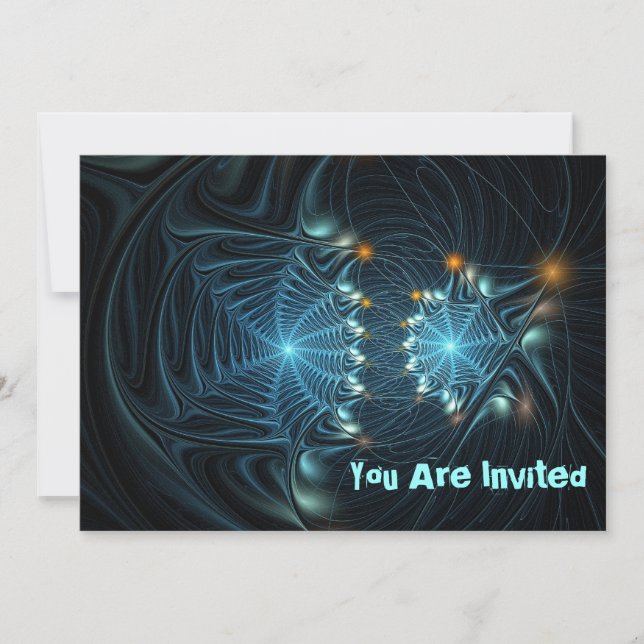 Invitación Redes de Araña Metálicas (Anverso)