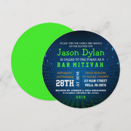 Invitación redonda de Mitzvah