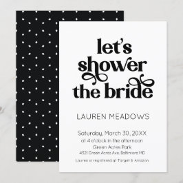 Invitación Reduzcamos la tipografía de la novia