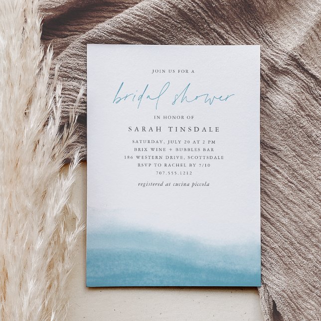Invitación Reef Tides Acuática Costera Bridal Shower (Subido por el creador)