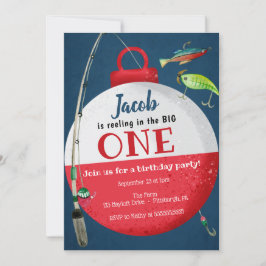 Invitación Reeling en el gran primer cumpleaños de pescadores