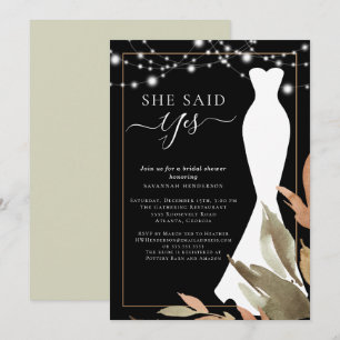 Invitación Reflector de Boda de las luces de cadena