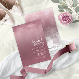 Invitación Reflejo acuarela Ducha de novia Mauve ID774