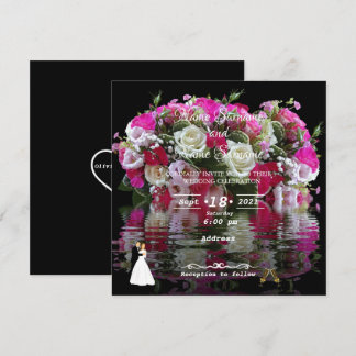 Invitación Reflejo de agua floral