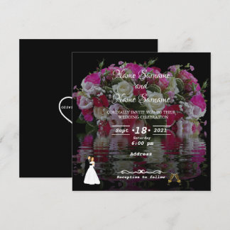 Invitación Reflejo de agua floral