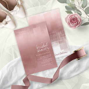 Invitación Reflejo de color de agua ducha de novia Cinnamon I