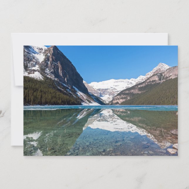 Invitación Reflexión sobre el lago Louise - Banff NP, Canadá (Anverso)