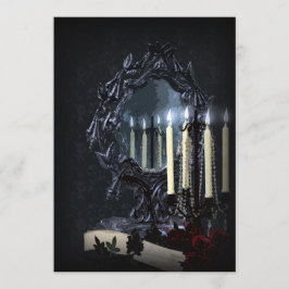 Invitación Reflexiones Boda de la fantasía gótica