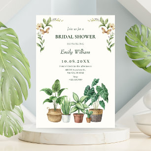 Invitación Regaderías de acuarela verde para despedida de sol