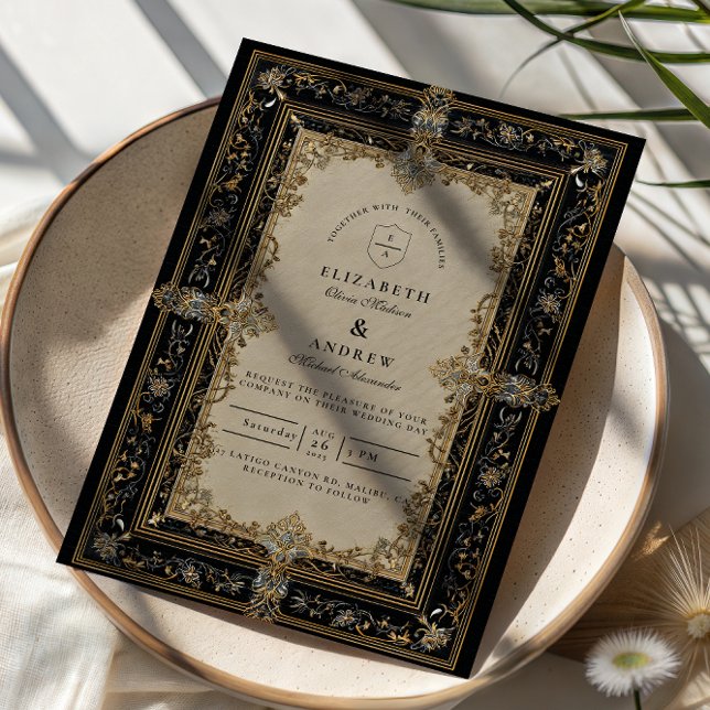 Invitación Regal Baroque Celestial Wedding (Subido por el creador)