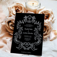 Regal Black | Boda de cuadro barroco vintage