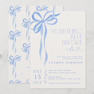Invitación Regala Algo Azul Antes de Que Yo Lo Haga en la Des