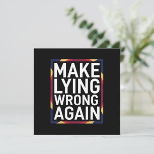 Invitación Regala Resistir Anti-Trump Hacer Mentir Mal De Nue