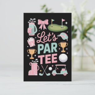 Invitación Regalemos Par Tee Golf Coquette Regalos Para Amant