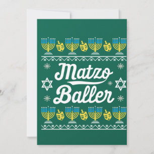 Invitación Regalero de Albóndigas de Matzá Manga Larga Regalo