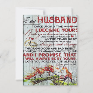 Invitación Regalo a mi esposo, Carta de citas de amor