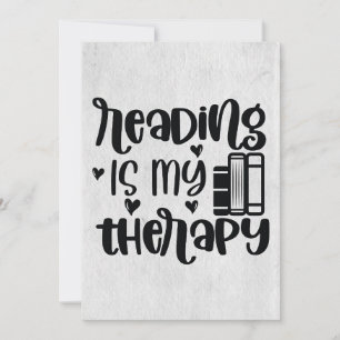 Invitación Regalo al lector Leer es mi terapia