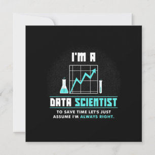 Invitación Regalo científico   Soy Científico De Datos