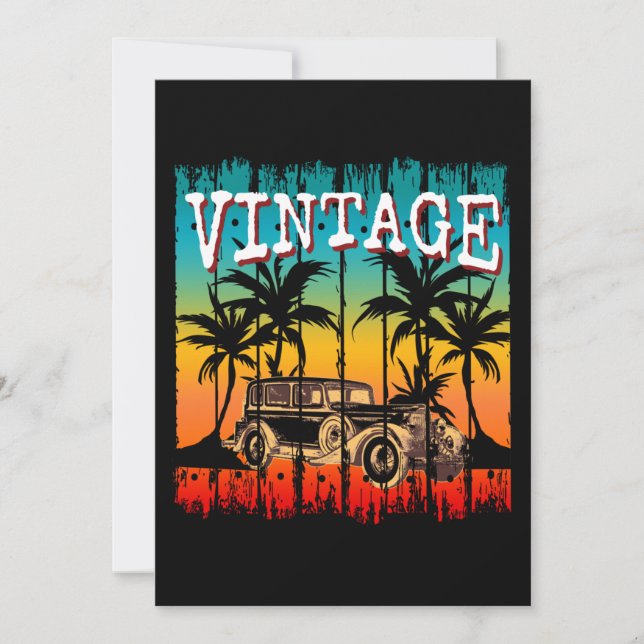 INVITACIÓN REGALO CLÁSICO RETRO VINTAGE (Anverso)