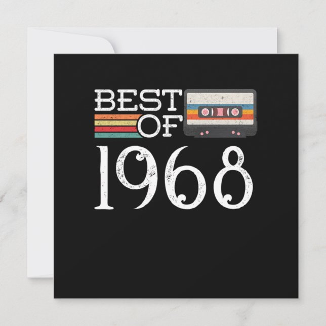 Invitación Regalo de 52 años de la cosecha de 1968 (Anverso)