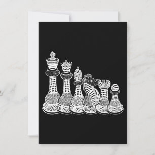 Invitación Regalo de ajedrez   Realmente Me Encantan Las Piez