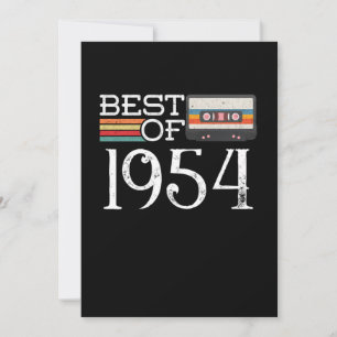 Invitación Regalo de aniversario de cumpleaños de 1954 Vintag