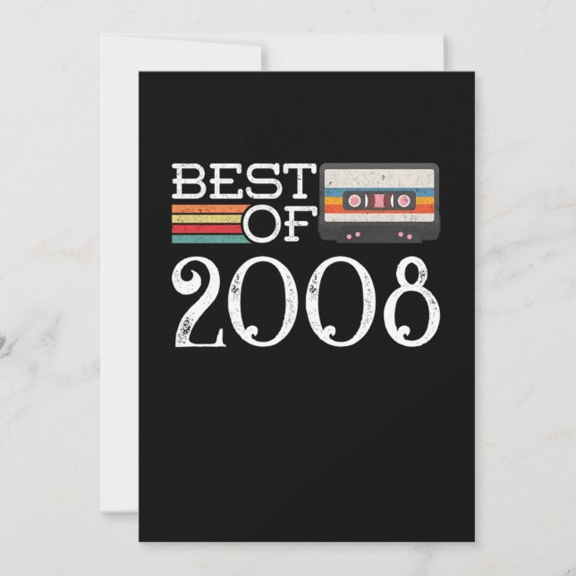 Invitación Regalo de aniversario de la época de los 12 años d (Anverso)