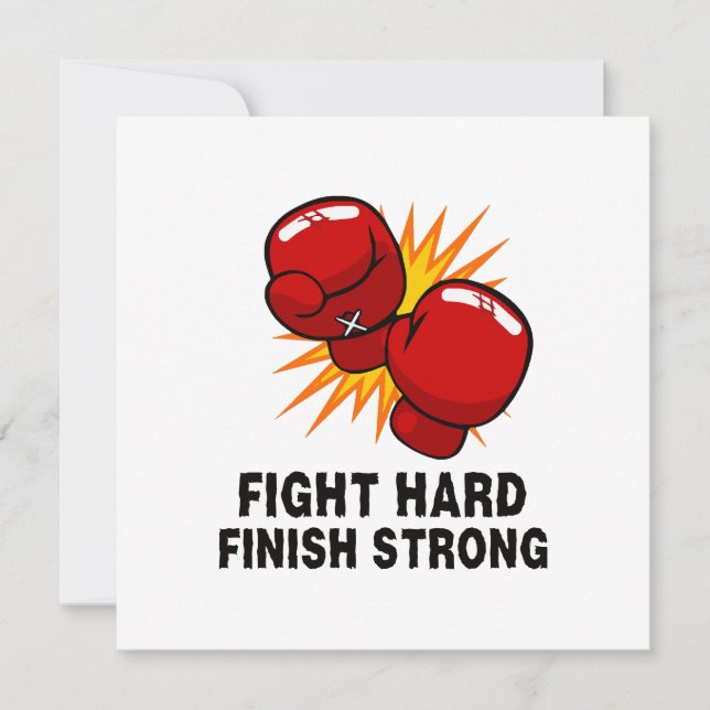 Invitación regalo de boxeo (Anverso)
