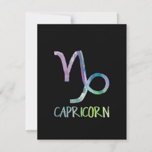 Invitación Regalo de cabra de mar de astrología símbolo zodia