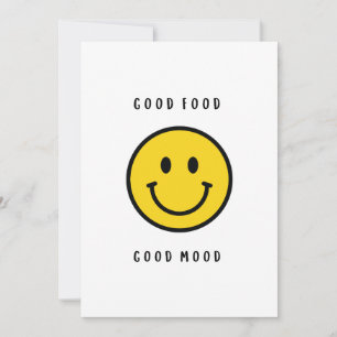 Invitación Regalo de cara sonriente, cara emoji