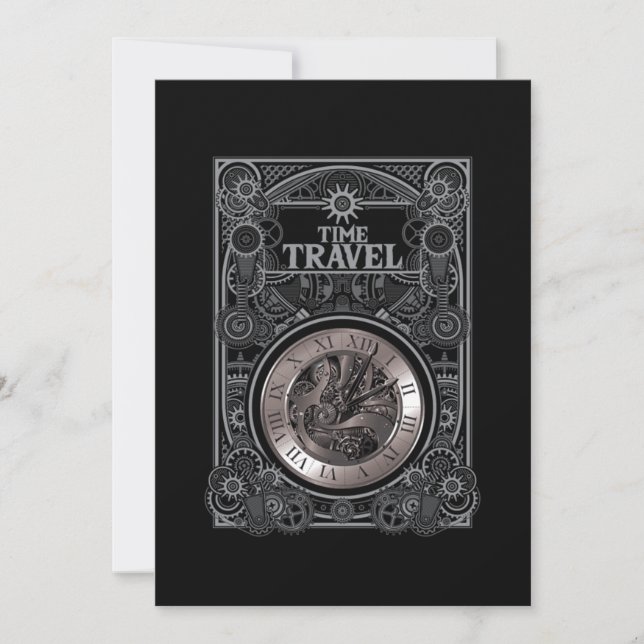 Invitación Regalo de ciencia ficción de la época de viajes vi (Anverso)