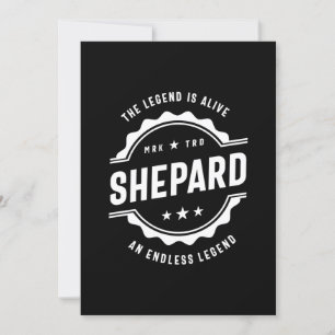 Invitación Regalo de cumpleaños con nombre personalizado Shep