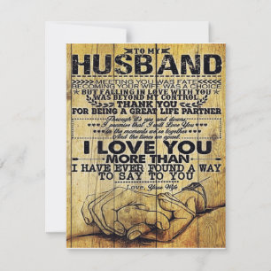 Invitación Regalo de Cumpleaños para mi Esposo Carta para e