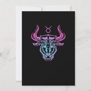 Invitación Regalo de cumpleaños Taurus Disstume de Rótulo Zod