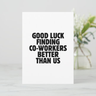 Invitación Regalo de despedida para compañero de trabajo, reg