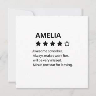 Invitación Regalo de despedida personalizado - Fundido trabaj