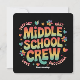 Invitación Regalo de estudiante de profesor de época de equip