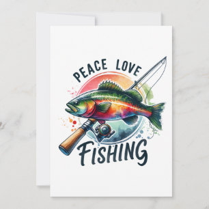 Invitación Regalo de Fisher Paz Amor Pesca